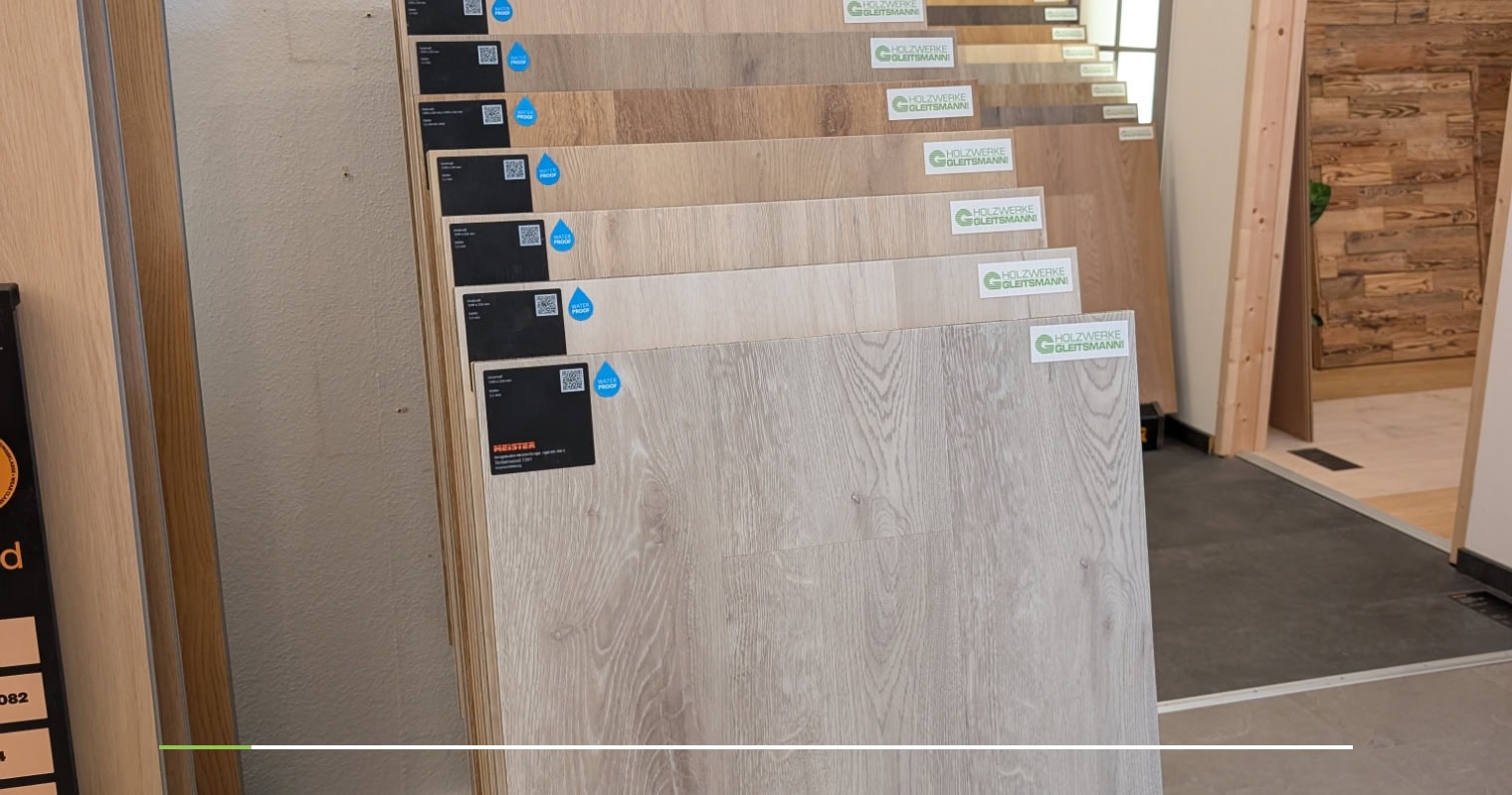 Vinylboden in kühler Holzoptik kaufen.